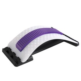 Lumbar Orthosis Lumbar Disc Protrusion Lumbar Massage Acupuncture Prominent Back Pain Relief (option: White purple)