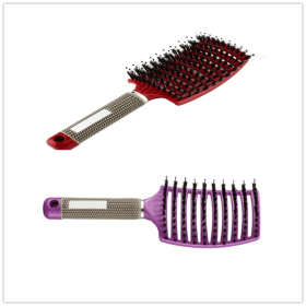 Hairbrush Anti Klit Brushy Haarborstel Women Detangler Hair Brush Bristle Nylon Scalp Massage  Teaser Hair Brush Comb (option: 6-Brush-Set)