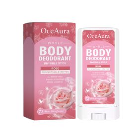 OceAura Rose Body Deodorant Stick With Rose Fragrance Is Natural And Refreshing To Reduce Underarm Odor (option: 1pcs)