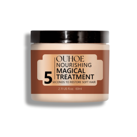 OUHOE Nourishing Hair Mask Repair Hair Dyeing Hot Split Ends Dry Damage Moisturizing Hydration Smooth Hair Mask (option: 1pcs)